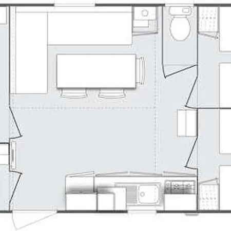 Mobil-home Climatise, Animaux Admis - 6 Pers. - Api-1-52-2384 营地 *
